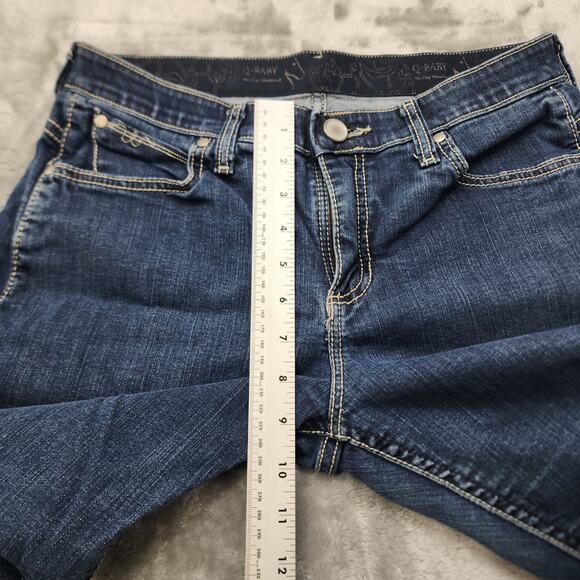 Wrangler Jeans Womens 9/10 X 30 Blue Ultimate Riding Q-Baby Mid-Rise Bootcut - Picture 11 of 14